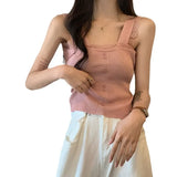 Sweet Slimming Sexy Thin Lace Female Slingless Sleeveless Bottom Lace New Knitted Vest