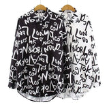 Print Blouse Women Autumn Turn-down Collar Long Sleeve Plus Size Office Elegant Ladies Shirts Casual Tops And
