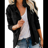 Fongt Spring And Autumn Self-Body Fashion Street Trendy Solid Color Loose Korean Version Zipper Multi-Pocket Jacket Women's