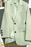 Spring Autumn Suit Jacket Women Vintage Blazers Solid Single-breasted Casual Coat Lady Black Pink Khaki Blazers