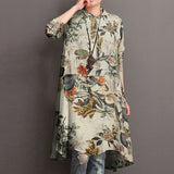 Autumn Shirts Women's Print Blouse 2022 ZANZEA Casual Long Sleeve Tops Female Button Blusas Femininas Oversize