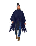Fringe Tassel Tops Women Winter Clothes Turtleneck Pullovers Long Sleeve Harajuku Y2k Loose Casual Sweatshirt-Outfit