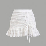Fongt Skirt Women's Large Size 100-Fold Skirt 2025 New High-Rise Slim Small Man Anti-Walking Spring, Autumn And Winter A Short Skirt