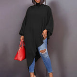 Fongt Summer Chiffon Irregular Fashion Size Women's Loose Dress