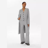 Fongt 2025 New Hot Knitted Three-Piece Set Of Women's OL Style Sweater Cardigan + Pants