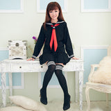 Performance Suit Mariner Suit Female Long-Sleeved College Class Uniform 100-Fold Skirt Soft Sister Suit Two Sets Of JK