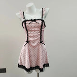 Fongt Princess Style Sexy With Chest Cushion Pajamas Sweet Lace Lace Slings Home Dress Pyjamas