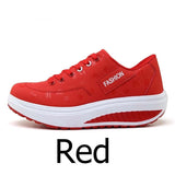 Women Sneakers Height Increasing Summer Breathable Waterproof Wedges Platform Shoes Woman Pu Leather Casual Shoes