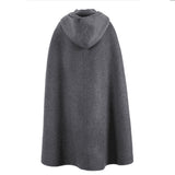 Style, High Quality, Autumn And Winter, New Solid Color, Medium And Long Style Hooded Cloak, Shoulder Cloak-Outfit