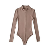 Fongt Round Neck Half Cardigan Bottomed Jumpsuit