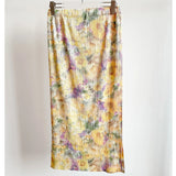 Fongt Folds 2025 Spring And Summer New High-End Slimy Skirt Design Dopamine Broken Flower Wrinkles Half Skirt