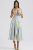 Fongt New Sexy Bare Back Sling Dress Holiday Breeze Flower Fork Long Skirt