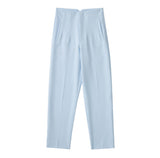 Fongt Workplace Women's Display High Waist Waist Suit Trousers 38 Color Reduced Age And Ankle Pants