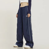 Fongt Sweatpants Summer 2023 New Casual Bella Side Striped Pants-Outfit