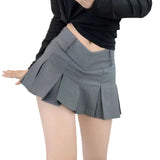 Fongt Babes V-Waisted 100-Folded Skirt Women 2025 New Ins Sexy Anti-Walking A-Word Bag Hip Skirt