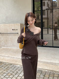 Fongt Special Price Does Not Return] Xiu Xixi 2025 Autumn Long-Sleeved V-Neck Flower Knitted Woolen Woman 25370