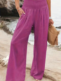 Fongt New Spring Women's Casual Cotton Lint Comfortable Mid-Rise Trousers Women