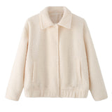 Fongt Women's Clothing Explosion ZA Fashion Beads And Short Jacket Wool Coat