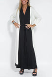 Fongt New Solid Color Jacket V-Neck Dress Cardigan Jacket Suit For Women