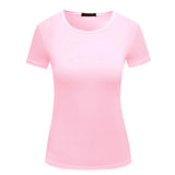 Women's Solid Color Pullover T-shirt Short Sleeve