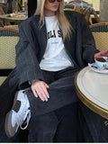 Fongt Long Button Coat Coat New Collar Right Shoulder Wind Coat Loose Temperament Commute