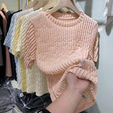 Women Western Style Folds All-match Tops Basic Hipster Vintage Lovely Harajuku Tunic Design Breathable Elegant
