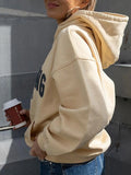 Embroidery Sweatshirt Women 2023 Autumn Winter Loose Sweatshirt Hoodies Female Fashion Hooded Pullovers Sweatshirts
