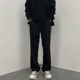 Classic Solid Color Trousers Feel All Kinds Of Men's Casual Pants Live Pleated Spring And Autumn Loose Trousers Korean Version Business-Outfit