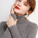 Elegant Basic Knitted Sweater Women 2020 Bottoming Skinny Female Warm Knitwear Casual Pullovers Ladies Solid