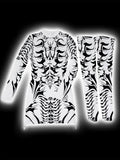 Dark Cyber Gothic Print Y2k Punk Sexy Women Dresses Grunge Bodycon Aesthetic Long Sleeve Mini Dress With Cocks