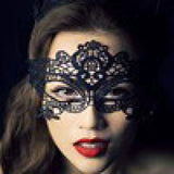 Beauty Mask Half Face Eye Yarn Crown Eye Mask Black Lace Queen Masquerade Princess Party Annual