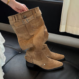 Fongt Boots Children Summer With Skirts Thin Velvet Boots Xinjiang Trousers Pile Boots