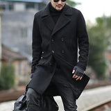 Fongt Winter New Ebay Double-Dled Middle-Long Men's Collar Hairs And Wind Coat Wish