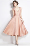 Fongt Luxury Famous Banquet High-End Hepeng Wind Heavy Industry Three-Dimensional Bow Diamond Waist High-End Exquisite Dress