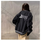 Vintage Side Stripe Zip Up Jacket-Outfit