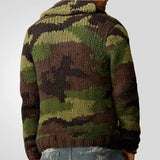 Fongt Men's Wear Autumn/Winter Camouflage Silkfery Sweater Overturned Jacket Jacket Men's
