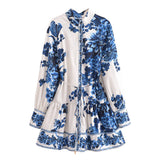 Fongt New Waist Tie Positioning Temperament Long-Sleeved Dress 1265601