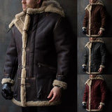 Fongt And Winter Burst Single Fur Collar Collar Thick Coat Embroidered Man Coat European Code Jacket