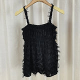 Vintage Tuxedo Sling Female Summer New Korean Version Of The Ocean Vest Sweet Thin Hottie Sleeveless