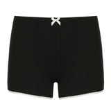 Simple Lace Shorts Ins Trend Low Waist Tight Solid Color Summer Fresh Casual Pants 2024-Outfit