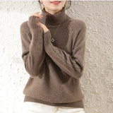 Sweater For Women Fall Winter Casual Knitted Tops Candy Colors Korean Long Sleeve Bottomed Pullover New Sueter