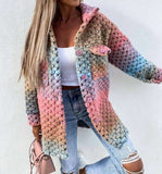 Fongt Explosion Ebaywish Autumn And Winter New Fashion Printing Lady's Coat