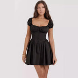 Fongt And Summer New Sweet And Spicy Women Decorate Hottie Small Dress Bubble Sleeve Square Dress Dress Women 2026