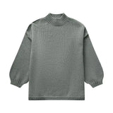 Fongt Women's INS Burst Fashion Loose Casual Knitted Head Sweater