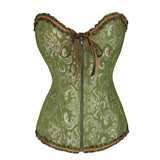 Fongt Zipper Jaclace Guard Waist-Beed Court Bouquet Close Abdomen Chest Corset