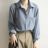 White Shirts for Women Turn-down Collar Solid Female Shirts Plus Size Office Ladies Tops 2021 Spring Summer Blouses