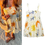 Fongt Explosion Women's Series Pattern Animal Printed Short Dress
