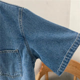 Women Denim College All-match Design Summer Ladies Trendy High Quality Solid Retro Korean Style