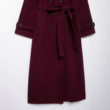 Fongt New Classic British Hair This Double Buckle Wind Coat Coat