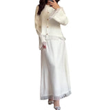 Fongt Autumn New Fashion Pure Color Small Fragrant Rich Man Thousand Gold Tuxedo Splicing Suit